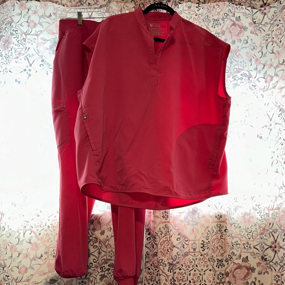 F’ing Pink Figs Scrub Set XL